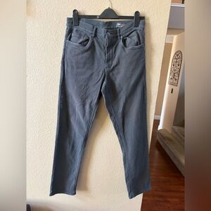 Faherty Men's Dark Gray Straight-Leg Knit  Jeans